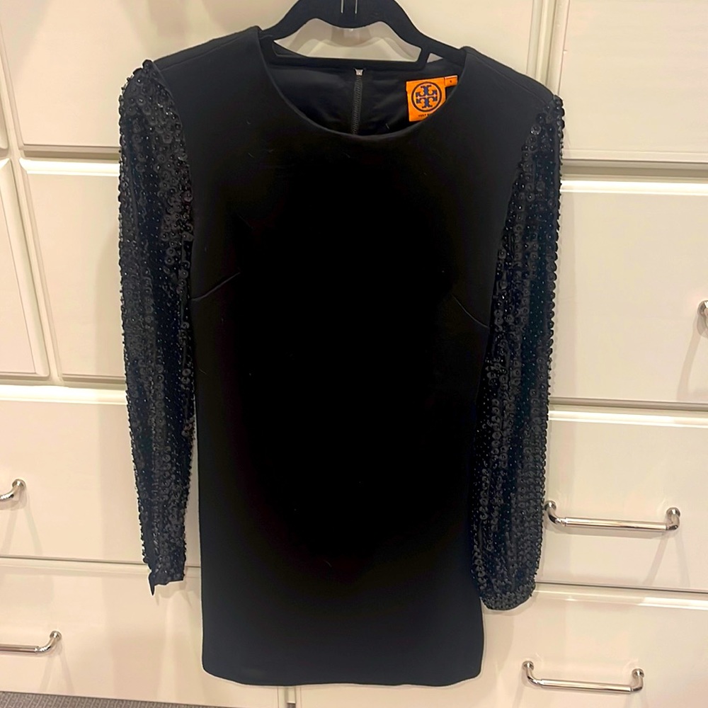 Tory Burch black Sequin dress